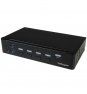 StarTech.com Switch Conmutador KVM de 4 Puertos HDMI 1080p con USB 3.0 - Negro