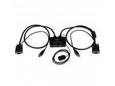 StarTech.com Switch Conmutador KVM de Cable con 2 Puertos VGA USB Alim...