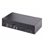 StarTech.com Switch Conmutador KVM USB C Tipo C, KVM de 2 puertos DisplayPort con VÍ­deo UHD HDR de 4K 60Hz, Audio de 3,5mm, Hub 4x USB y 2x USB A 3.2