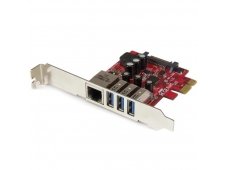 StarTech.com Tarjeta Adaptador de Red Ethernet Gigabit Combo con Hub C...