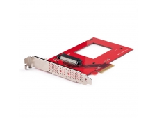 StarTech.com Tarjeta Adaptador U.3 a PCIe - Adaptador PCIe 4.0 x4 para SSDs U.3 NVMe de 2,5