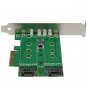 StarTech.com Tarjeta Adaptadora PCI Express 3.0 de 3 Puertos M.2 para SSD - 1x NVMe - 2x SATA III