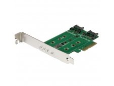 StarTech.com Tarjeta Adaptadora PCI Express 3.0 de 3 Puertos M.2 para ...