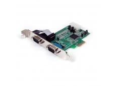 StarTech.com Tarjeta Adaptadora PCI Express PCIe de 2 Puertos Serie RS...