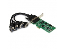 StarTech.com Tarjeta Adaptadora PCI Express PCIe de 4 Puertos Serie Se...
