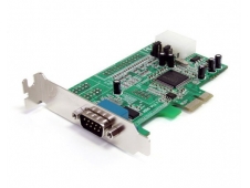 StarTech.com Tarjeta Adaptadora PCI Express PCIe Perfil Bajo de un Puerto Serie RS232 DB9 UART 16550