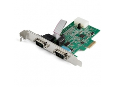 StarTech.com Tarjeta PCI Express Serie de 2 Puertos RS232 UART 16950