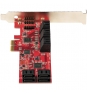 StarTech.com Tarjeta PCIe Controladora SATA de 10 Puertos - Tarjeta de Expansión PCI Express SATA - 6Gbps - Perfil Bajo/Completo - Conectores SATA Ap