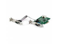 StarTech.com Tarjeta PCIe Serie de 2 Puertos RS232 con UART 16950