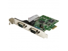 StarTech.com Tarjeta Serie PCI Express de 2 Puertos DB9 RS232 con UART...
