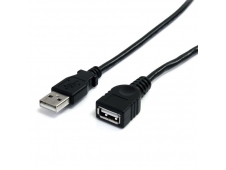 StarTech.com USBEXTAA10BK cable 3 m USB 2.0 Tipo- A macho a USB-A hemb...