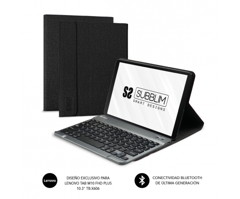 SUBBLIM Funda con Teclado KeyTab Pro BT Lenovo Tab M10 FHD Plus de 10....
