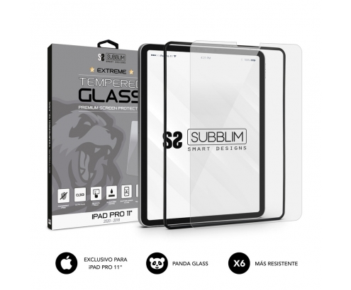SUBBLIM Protector de Cristal Templado Extreme Tempered Glass Apple iPa...