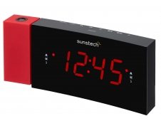 Sunstech FRDP3 Reloj Digital Negro, Rojo