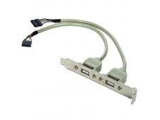 TARJETA CABEZAL BRACKET GEMBIRD USB 2.0 PANEL POSTERIOR 2X USB 0.25MET...