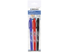Tombow MONO marcador 3 pieza(s) Negro, Azul, Rojo