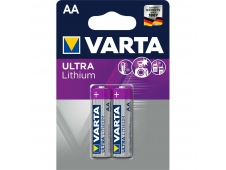 Varta blister 2 pilas profesional litio AA ultra lithium 2900mah purpu...