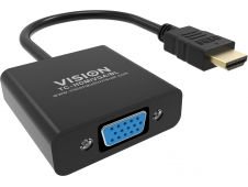 Vision TC-HDMIVGA/BL adaptador de cable de vÍ­deo 0,23 m HDMI tipo A (...