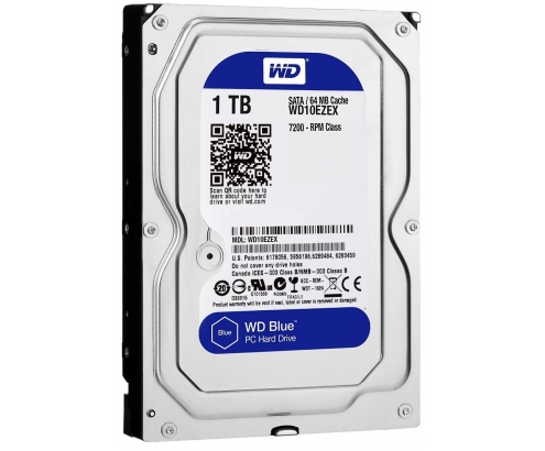 Western Digital Blue WD10EZEX Disco duro interno 3.5 1000 GB Serial AT...